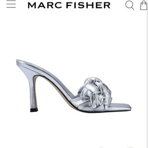 Marc Fisher Silver heels